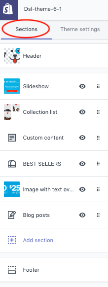 Shopify theme sections Shopify theme sections