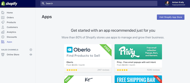 shopify app store shopify app store