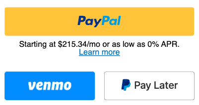 Pay $3,997 with PayPal