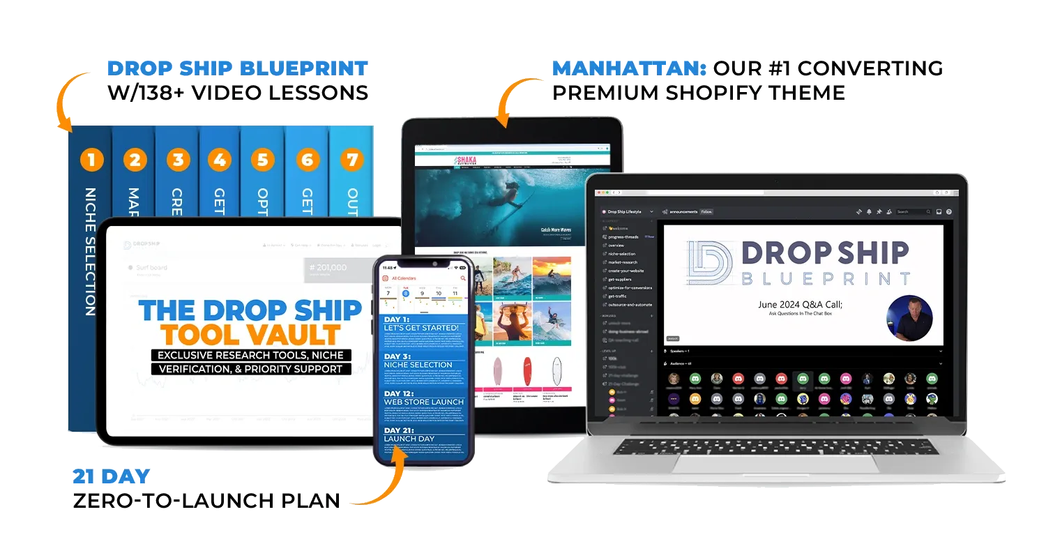 Drop Ship Lifestyle Package Bonuses