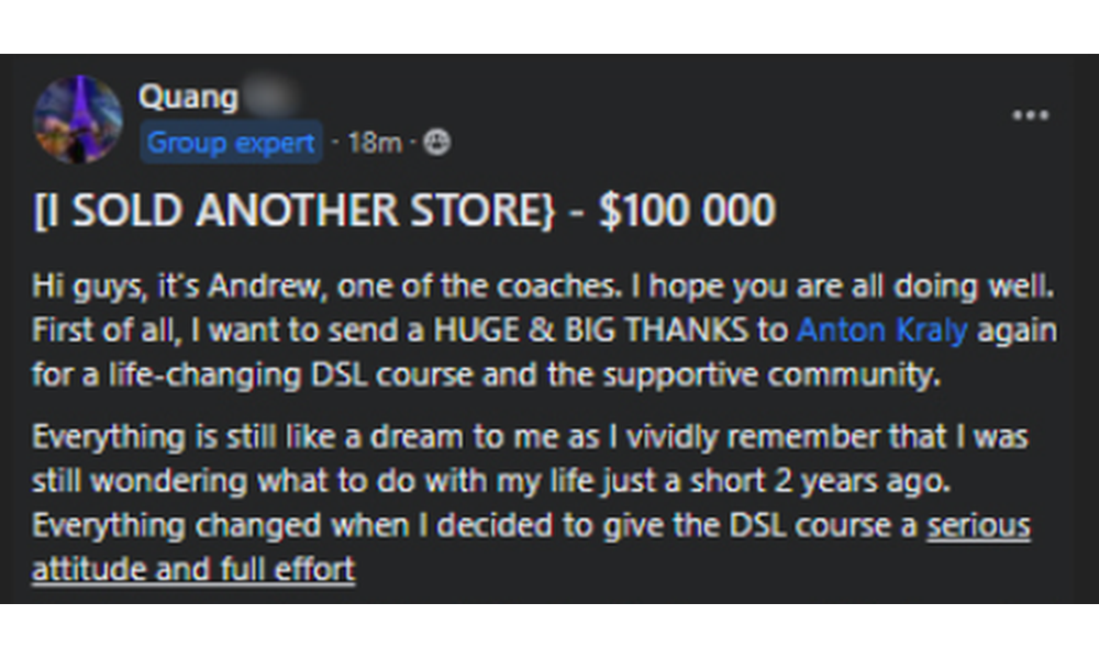 Member success story