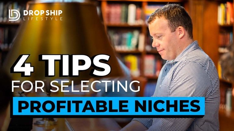 4 Tips For Selecting Profitable Dropshipping Niches Photo of Anton Kraly in Library With Blog Post Title