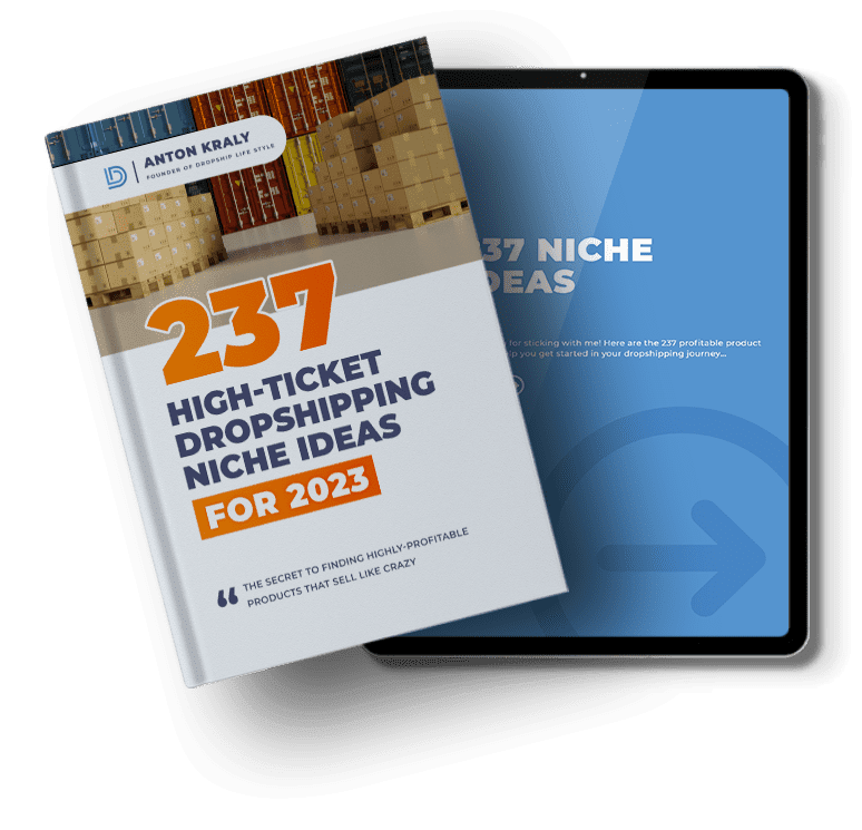 237-High-Ticket-Dropshipping-Niche-Ideas-for-2023-Cover-Image 237 Profitable Product Ideas Book