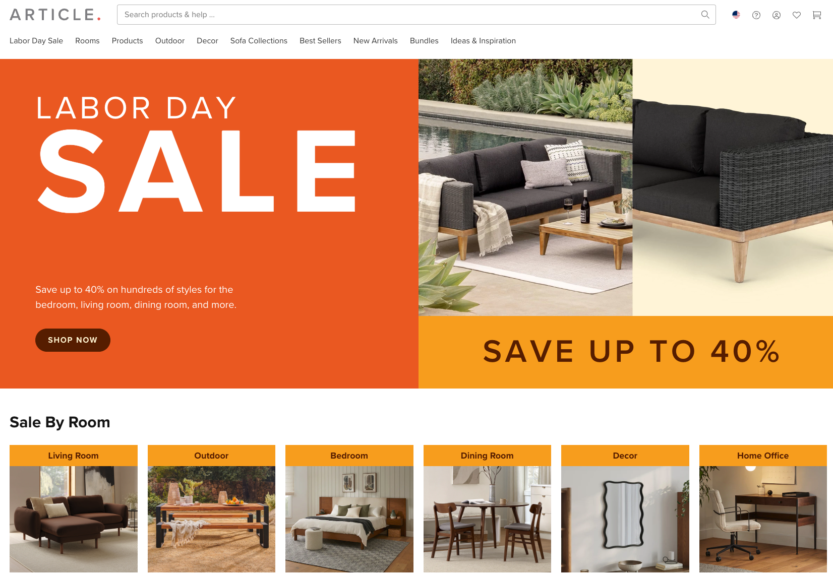 Article Homepage - Screenshot