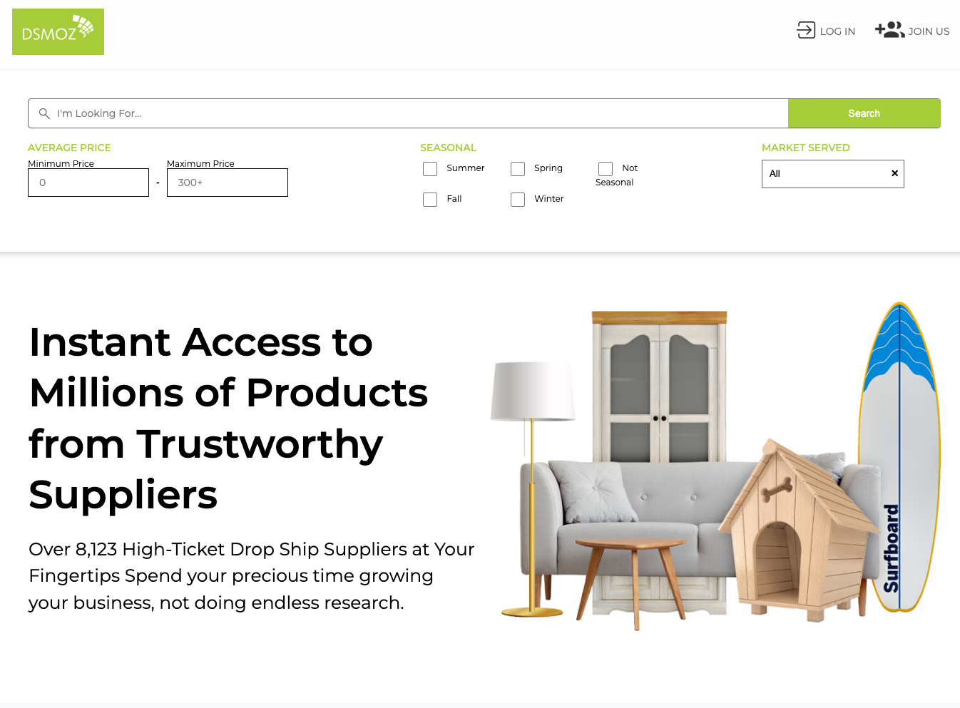 High-Ticket Drop Ship Supplier Directory - DSMOZ Homepage