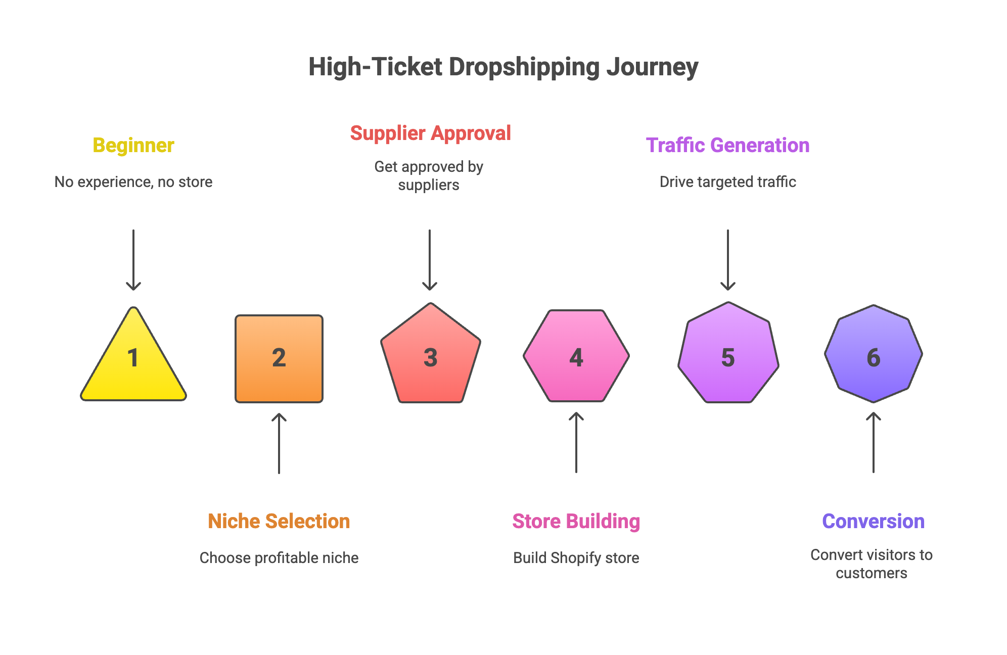 How to Start High-Ticket Dropshipping from Scratch Infographic