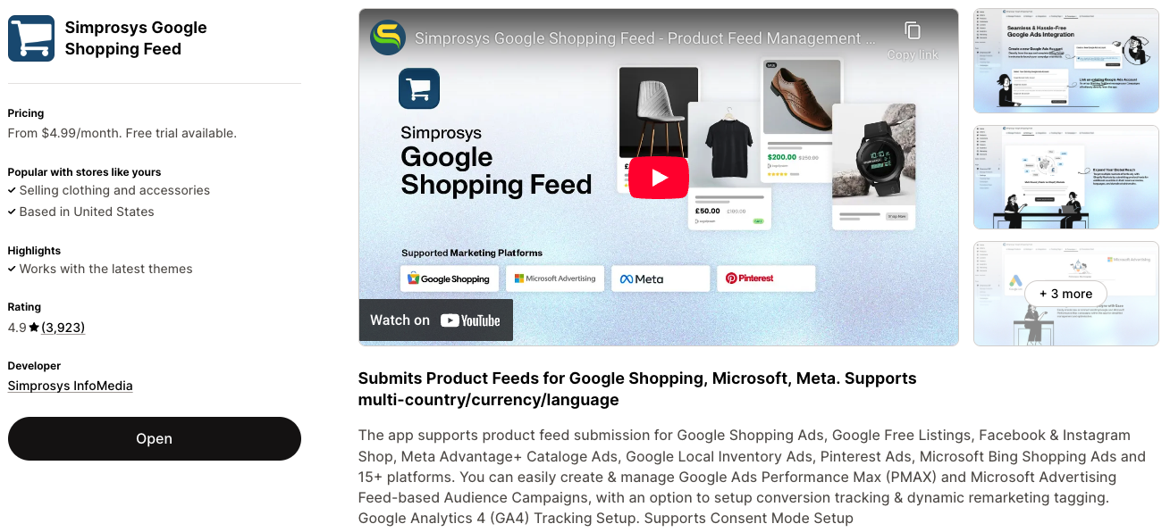 Simprosys Google Shopping Feed - Shopify App - Shopify App Store Preview