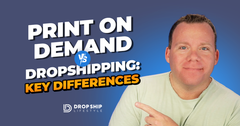 print on demand vs dropshipping - blog cover image