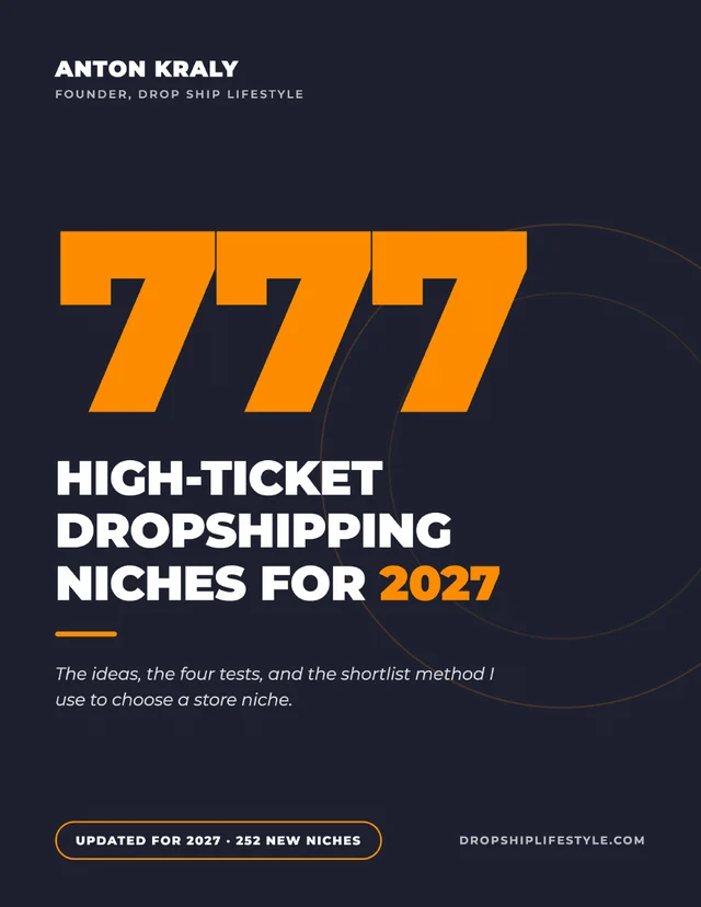 777 High-Ticket Dropshipping Niches for 2026 book